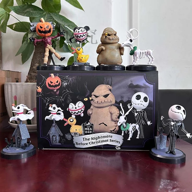 The Nightmare Before Christmas Series: Halloween Jake 6-Piece Set - Collectible Dolls and Bookshelf Ornaments for Children