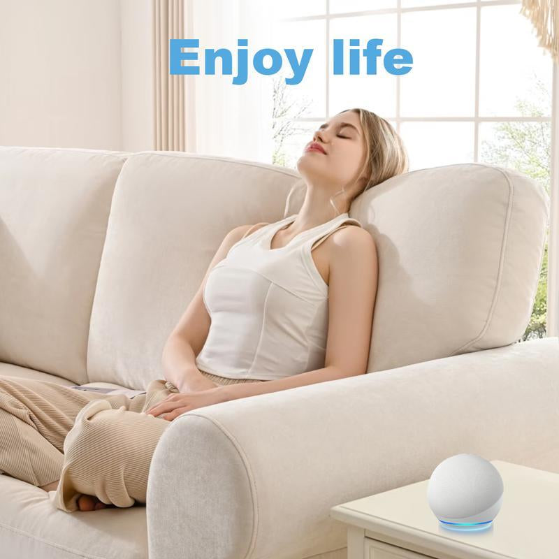 (Newest Model),Speaker with Premium Sounddealfor Large Bedrooms,Living Rooms and Kitchens, Charcoal Color(Black) Audio Ze Bluetooth Microphone Smartphone Home Hub Young People Night Light