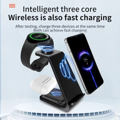 3-in-1 Fast Wireless Charging Dock