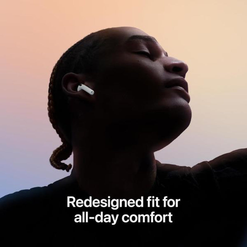 Refurbished Apple Airpods 4 W/ Active Noise Cancellation White - Excellent