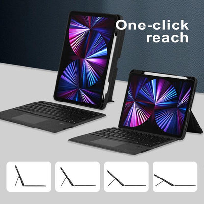 Ipad Keyboard Case with RGB Backlit Gradient Lighting Full-Size Magnetic Bluetooth Detachable Adjustable Stand for Ipad Tablets - Device