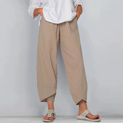 Women Cotton Linen Baggy Pants